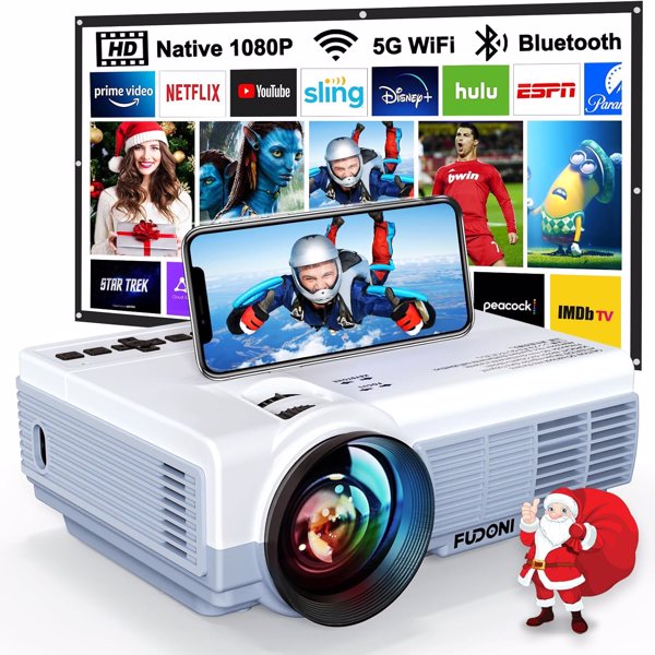 LumiVision™ Portable Mini "Bedroom Cinema" Projector (4K Support)