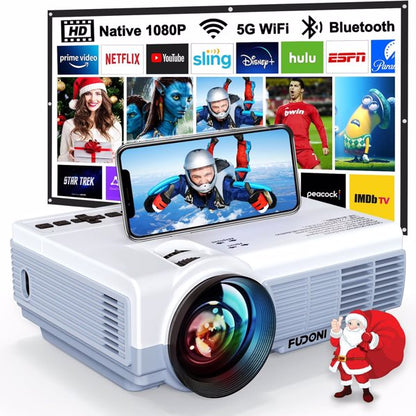 LumiVision™ Portable Mini "Bedroom Cinema" Projector (4K Support)