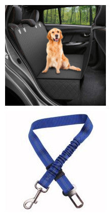 Ultimate Heavy-Duty Dog Car Seat Cover - Waterproof Hammock with Mesh View Window & Safety Belts
