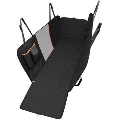 Ultimate Heavy-Duty Dog Car Seat Cover - Waterproof Hammock with Mesh View Window & Safety Belts