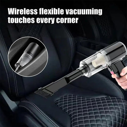 Swift Clean Pro Cordless Car Vacuum - 9000Pa High-Suction Handheld Cleaner