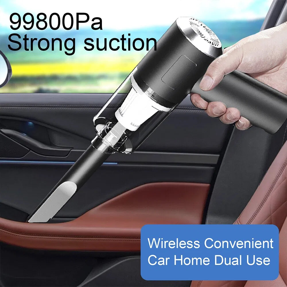 Swift Clean Pro Cordless Car Vacuum - 9000Pa High-Suction Handheld Cleaner