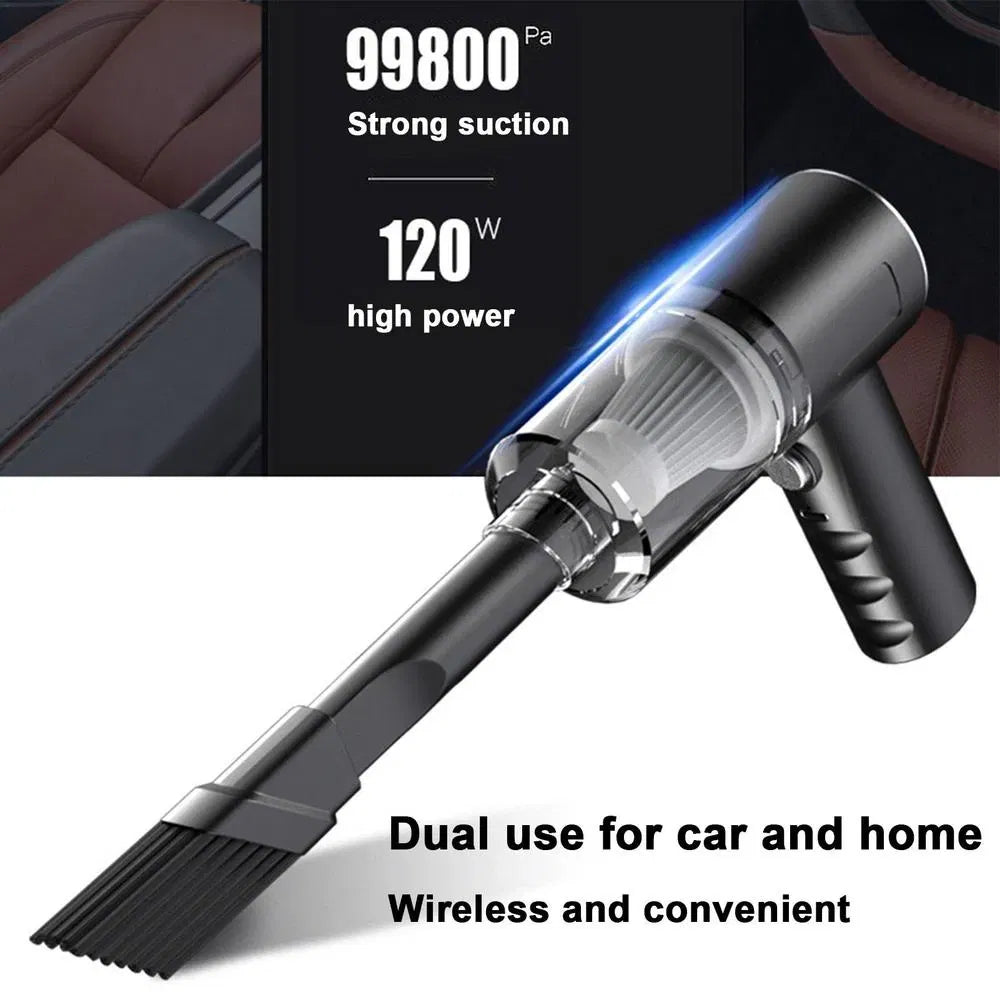 Swift Clean Pro Cordless Car Vacuum - 9000Pa High-Suction Handheld Cleaner