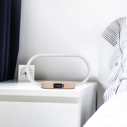 3-in-1 Smart Bedside Lamp - Touch Control with Wireless Charger & Digital Clock